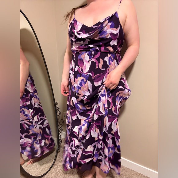 Reitmans Dresses & Skirts - Reitmans Purple and White Floral Maxi Dress (Adjustable)